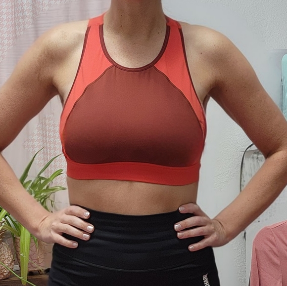 Athleta orange/red toned sports bra - Picture 6 of 6